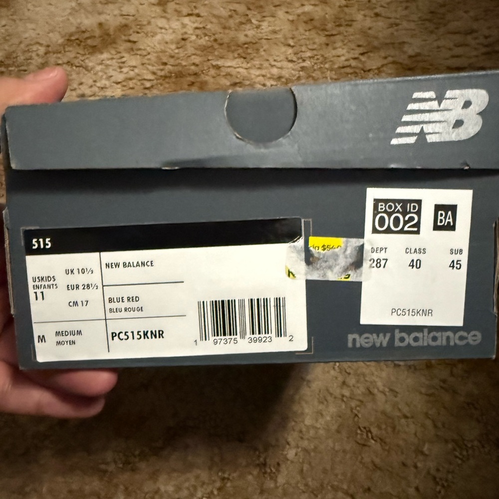 New Balance Blue and Red Retro Sneakers - Picture 2 of 2